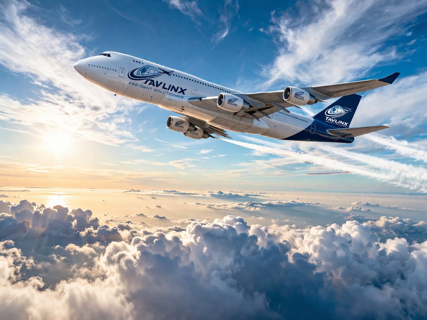 Cargo airplane loading freight